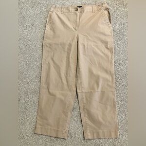 Talbots Women’s Khaki Cotton Pants Size 12 NWT